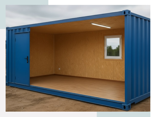 Блок-контейнеры в щербинке