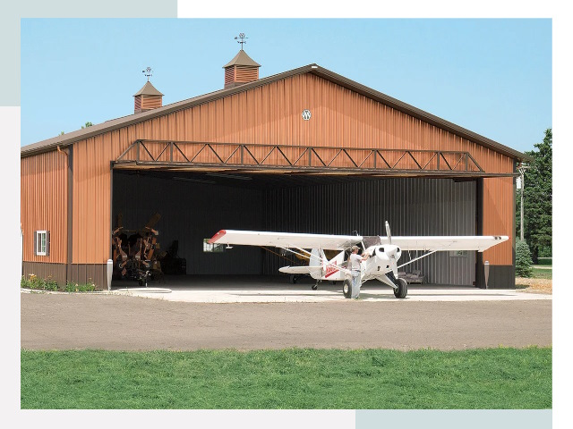 Ангары для самолетов в щербинке