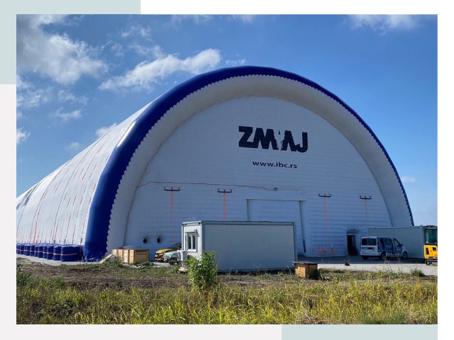 Брендирование ангаров в щербинке