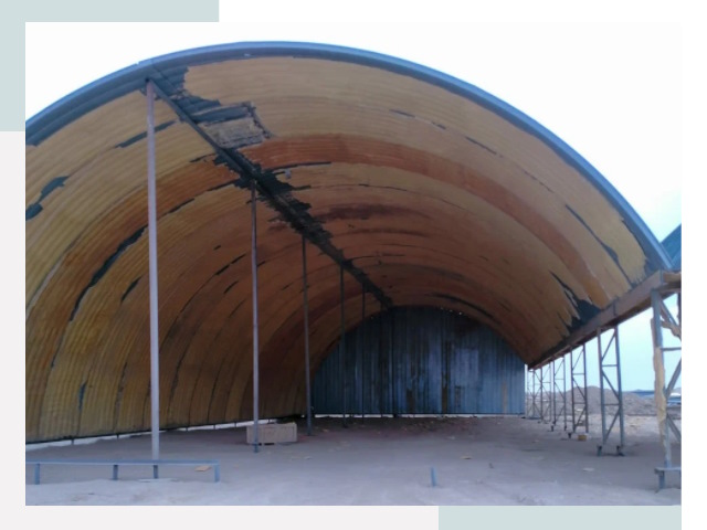 Реконструкция ангаров в щербинке